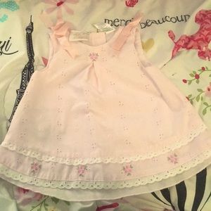 A really light pink dress for little girls